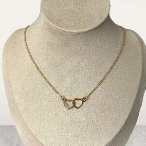 Interlocking Hearts Gold Necklace